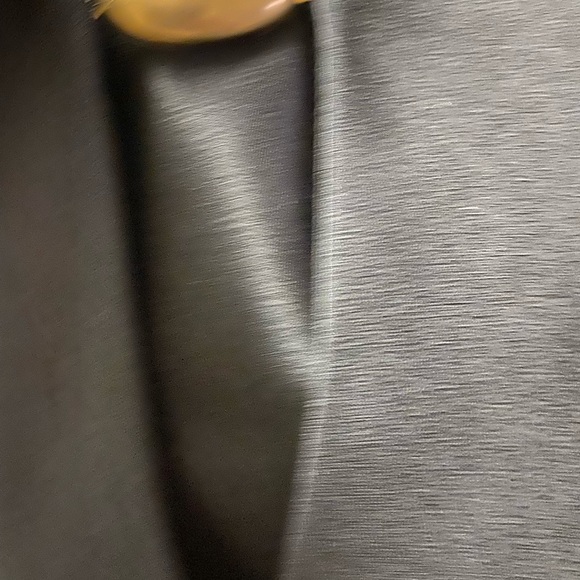 Gillian Black Dress w/ Gold Metal Accents w/ Cut Outs Around Neckline Elegant - Picture 9 of 10